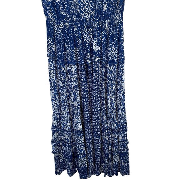 Poupette St Barth Paulina Midi Dress Blue Size S - Picture 10 of 13
